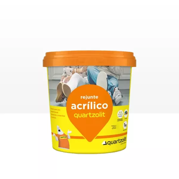 Rejunte Acrilico Quartzolit - Branco 1Kg